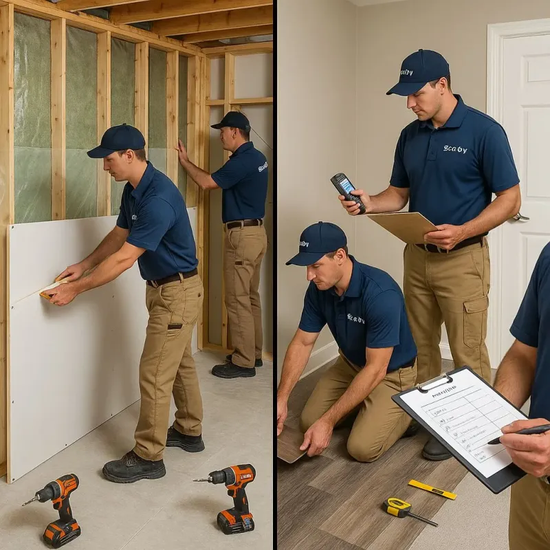 Repairs and Reconstruction process in Rossville, NY